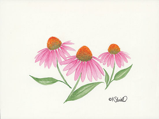 Kate Sherrill KS113 - Dancing in the Breeze - 16x12 Flowers, Pink Flowers, Blooms, Botanical from Penny Lane