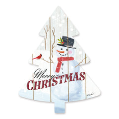 KS142TREE - Merry Christmas Snowman  - 14x18