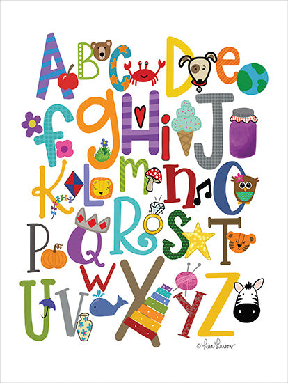 Lisa Larson LAR367 - Colorful Alphabet - Alphabet, Letters, Kids, School, Learning from Penny Lane Publishing