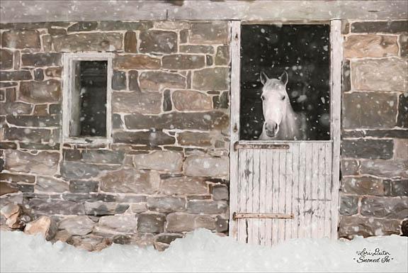 Lori Deiter LD1156 - Snowed in Horse - Horse, Barn, Snow, Winter from Penny Lane Publishing