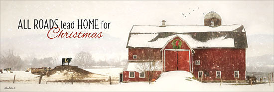 Lori Deiter LD1160 - All Roads Lead Home for Christmas - Barn, Farm, Winter, Snow, Holiday, Home from Penny Lane Publishing