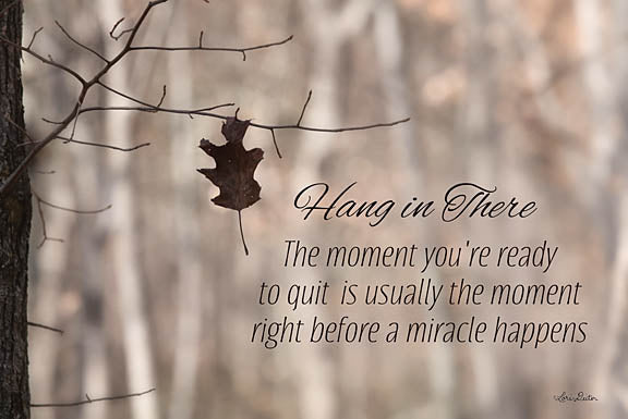 Lori Deiter LD1172 - Hang in There - Leaf, Tree, Hang in There, Encouraging, Signs from Penny Lane Publishing