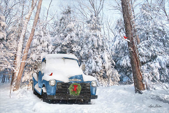 Lori Deiter LD1175 - Winter Storage - Truck, Snow, Field, Trees from Penny Lane Publishing