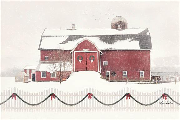 Lori Deiter LD1186 - Please Come Home for Christmas - Barn, Snow, Fence, Farm from Penny Lane Publishing