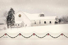 LD1187GP - Snowy Barn on a Hill