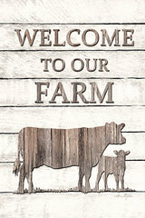 LD1206 - Cow Welcome to Our Farm - 12x18