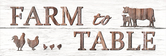 Lori Deiter LD1210 - Farm to Table - Farm to Table, Cow, Rooster, Rust from Penny Lane Publishing