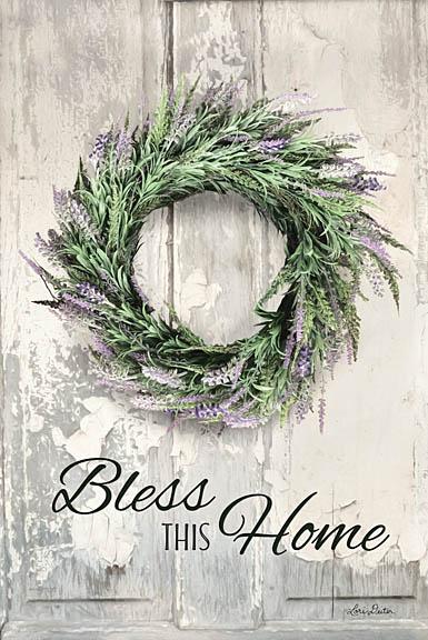 Lori Deiter LD1215 - Bless This Home - Lavender - Lavender, Wreath, Bless This Home from Penny Lane Publishing