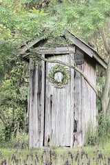 LD1239 - Lavender Outhouse - 12x18