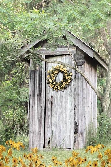 Lori Deiter LD1240 - Flower Power - Outhouse, Wreath, Flowers, Trees, Forest from Penny Lane Publishing