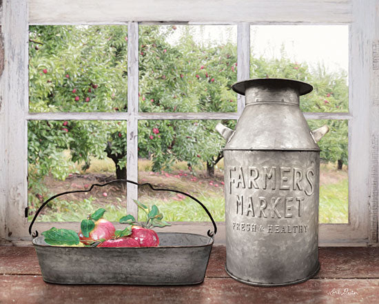 Lori Deiter LD1253 - Apple Orchard - Apples, Orchard, Galvanized Metal, Milk Can, Window, Antiques from Penny Lane Publishing