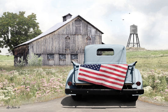 Lori Deiter LD1290 - American Tailgating Truck, Tailgate, Farm, Barn, Water Tower, American Flag from Penny Lane