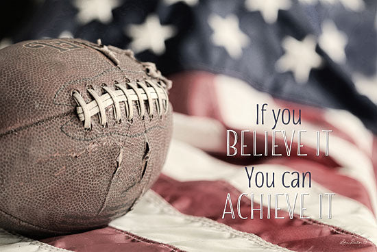 Lori Deiter LD1292 - Football - Believe It Football, Believe, American Flag, All American from Penny Lane