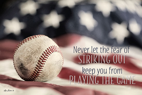 Lori Deiter LD1293 - Baseball - Playing the Game Baseball, Game, Motivating, American Flag, All American from Penny Lane