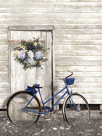 Lori Deiter LD1362 - Life is Like Riding a Bike Bike, Bicycle, Hydrangea, Wreath, Door from Penny Lane