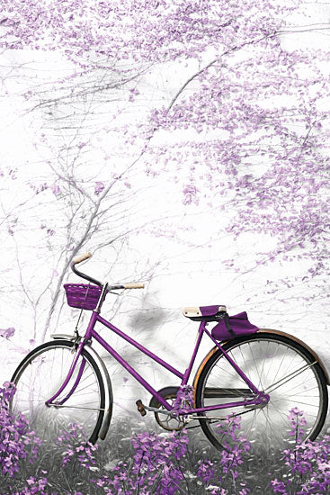 Lori Deiter LD1375 - Ultra Violet Bicycle  Bicycle, Trees, Purple, Antique, Bike, Flowering Tree from Penny Lane
