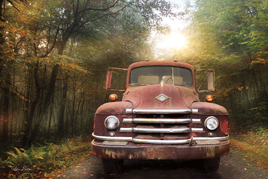 Lori Deiter LD1395 - Diamond T Truck, Rusty Truck, Forest, Trees, Sunlight from Penny Lane