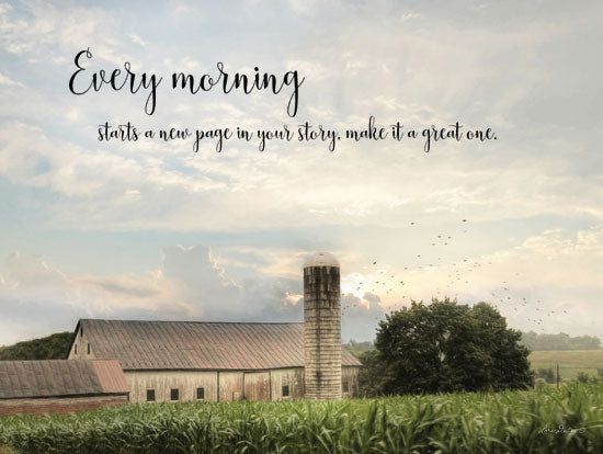 Lori Deiter LD1489 - Every Morning Morning, Story, Barn, Farm, Field, Calligraphy from Penny Lane