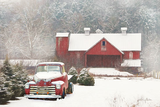 Lori Deiter LD1516 - Chevy Country - 18x12 Truck, Snow, Winter, Barn, Farm, Christmas Trees from Penny Lane