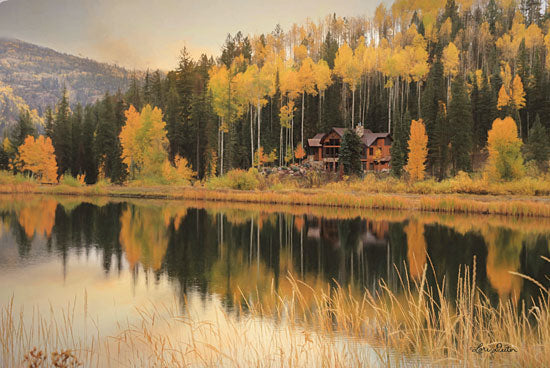 Lori Deiter LD1544 - LD1544 - Durango Reflections    - 18x12 Photography, Lake, Trees, Mountains, Fall, Cabin, Durango from Penny Lane