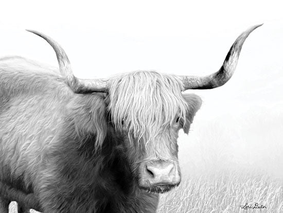 Lori Deiter LD1609 - Highland Cow - 16x12 Longhorn, Portrait, Selfie, Black & White from Penny Lane