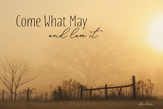 Lori Deiter LD1642 - LD1642 - Come What May   - 18x12 Signs, Typography, Fence, Countryside, Trees from Penny Lane