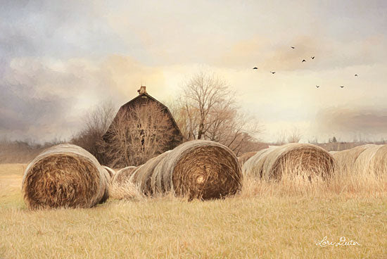 Lori Deiter LD1648 - Thank a Farmer - 18x12 Hay Bales, Farm, Barn, Harvest, Autumn, Photography from Penny Lane