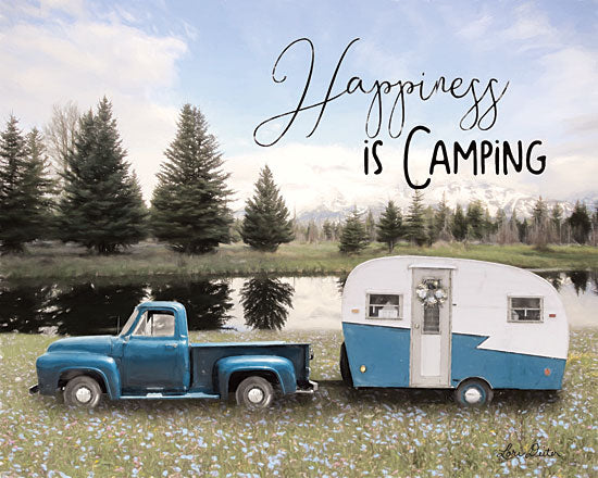 Lori Deiter LD1725 - LD1725 - Spring Camping II   - 16x12 Camping, Camper, Truck, Spring, Mountains, Happiness from Penny Lane