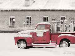 LD1729 - Old Sled Works Red Truck - 16x12
