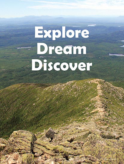 Lori Deiter LD1774 - LD1774 - Explore Dream Discover - 12x16 Explore, Dream, Discover, Mountains, Signs from Penny Lane