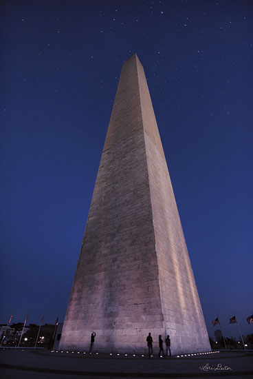 Lori Deiter LD1791 - LD1791 - Reach for the Stars - 12x18 Washington Monument, Night, Evening, Washington DC, Tourists from Penny Lane