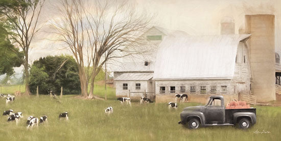 Lori Deiter LD1825 - LD1825 - Virginia Dairy Farm - 18x9 Farm, Landscape, Truck, Cows, Nostalgia from Penny Lane