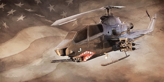 Lori Deiter LD1830 - LD1830 - Freedom Fighter - 18x9 Patriotic, Helicopter, American Flag, Military from Penny Lane