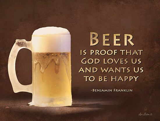 Lori Deiter LD259 - Be Happy  Beer, Beer Mug, Benjamin Franklin, Drink from Penny Lane