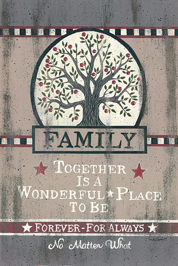 Linda Spivey LS1539 - Family Tree - Family, Tree, Barn Stars, Checkerboard from Penny Lane Publishing
