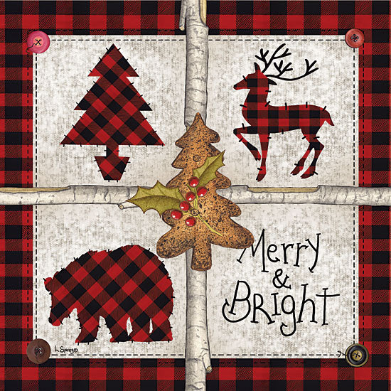 Linda Spivey LS1689 - Four Square Merry & Bright Merry & Bright, Buffalo Plaid, Rusty, Wildlife, Holidays from Penny Lane