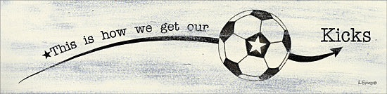 Linda Spivey LS1770 - LS1770 - Soccer - Kicks - 18x4 Soccer, Soccer Ball, Sports, Inspirational, Children from Penny Lane