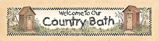 Linda Spivey LS457 - Bath Welcome - Country, Bath, Outhouses, Welcome from Penny Lane Publishing