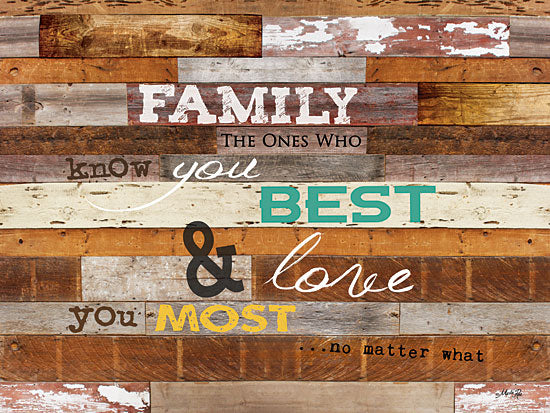 Marla Rae MA1001GP - Family Knows You Best - Family, Wood Planks, Signs from Penny Lane Publishing