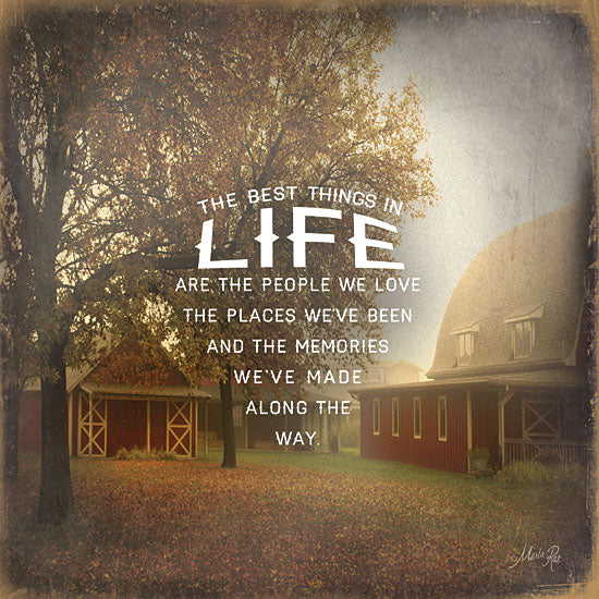 Marla Rae MA1055A - Best Things in Life - Life, Barn, Trees, Inspiring from Penny Lane Publishing