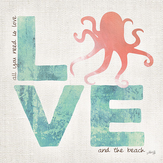 Marla Rae MA1109GP - Love - Love, Octopus, Beach, Coastal from Penny Lane Publishing