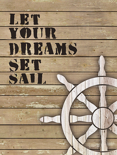 Marla Rae MA1130 - Let Your Dreams Set Sail - Ship's Wheel, Captain's Wheel, Dreams, Signs from Penny Lane Publishing