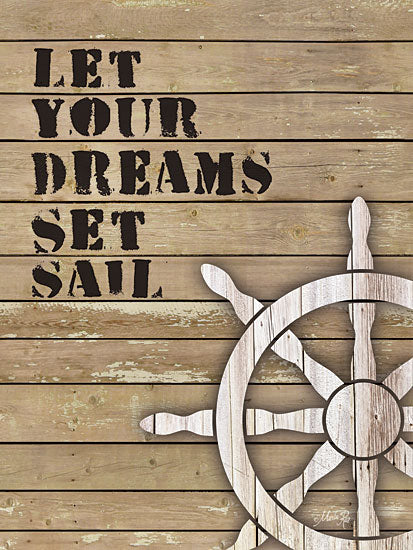 Marla Rae MA1130GP - Let Your Dreams Set Sail - Ship's Wheel, Captain's Wheel, Dreams, Signs from Penny Lane Publishing