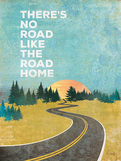 Marla Rae MA1144 - The Road Home - Road, Home, Sun, Pine Trees, Travel from Penny Lane Publishing