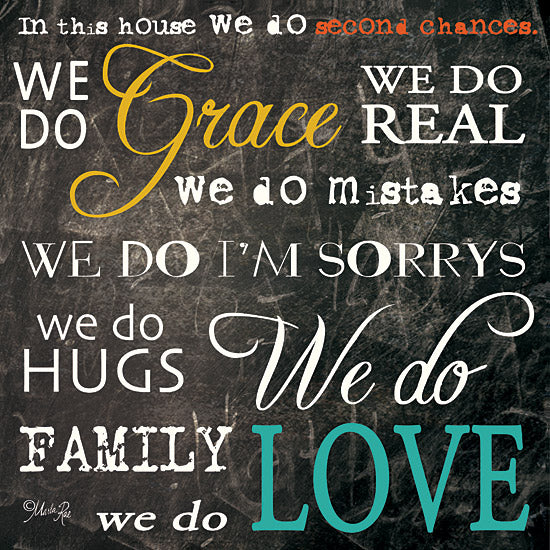 Marla Rae MA118 - Grace and Love - Chalkboard, Motivating, In This Home, Love, Second Chances from Penny Lane Publishing