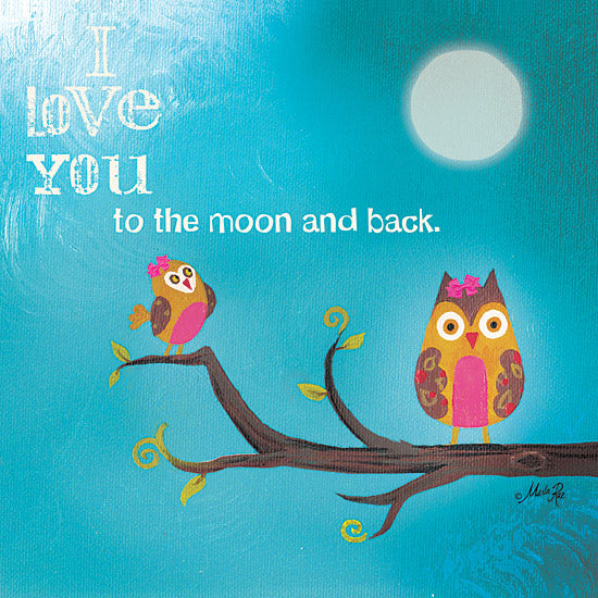 Marla Rae MA141 - To the Moon II - Owls, Moon, Branch, Love from Penny Lane Publishing