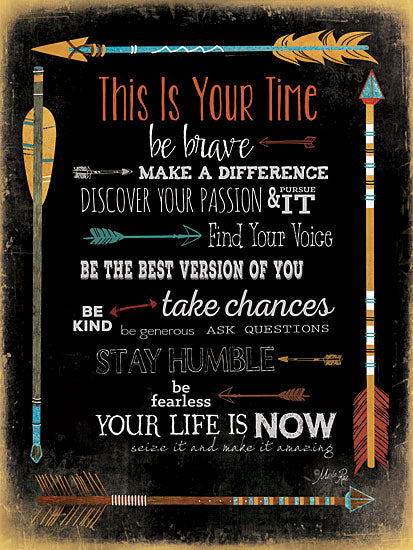 Marla Rae MA2048A - This is Your Time - Time, Arrows, Motivating, Signs from Penny Lane Publishing