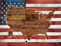 MA2075 - American Flag USA Map - 24x18
