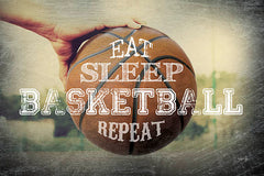 MA2126 - Eat, Sleep, Basketball, Repeat - 18x12