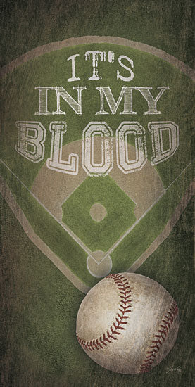Marla Rae MA2130aGP - Baseball - In My Blood - Baseball, Baseball Diamond from Penny Lane Publishing